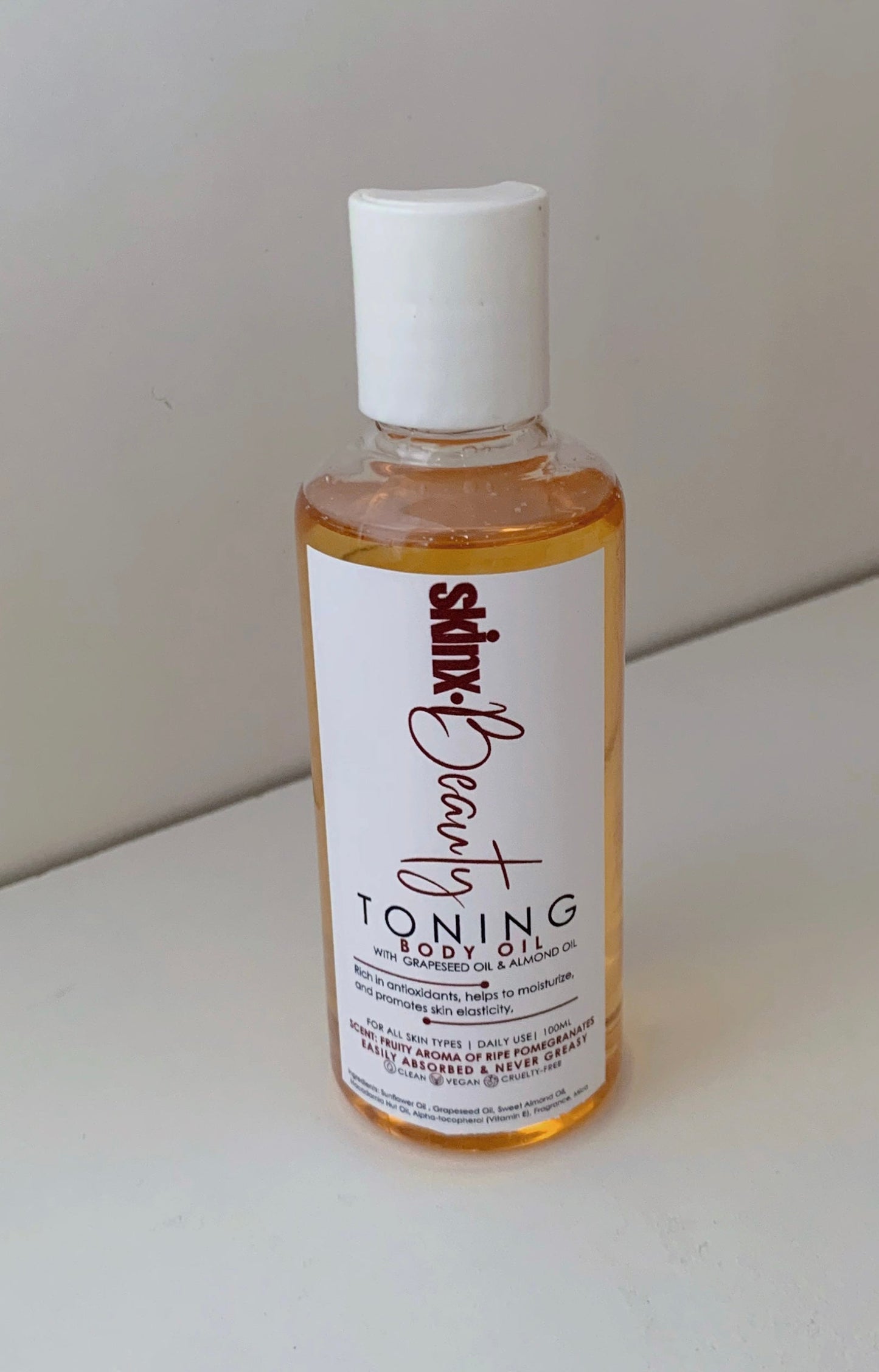 Toning Body Oil With Grapeseed oil & Almond Oil