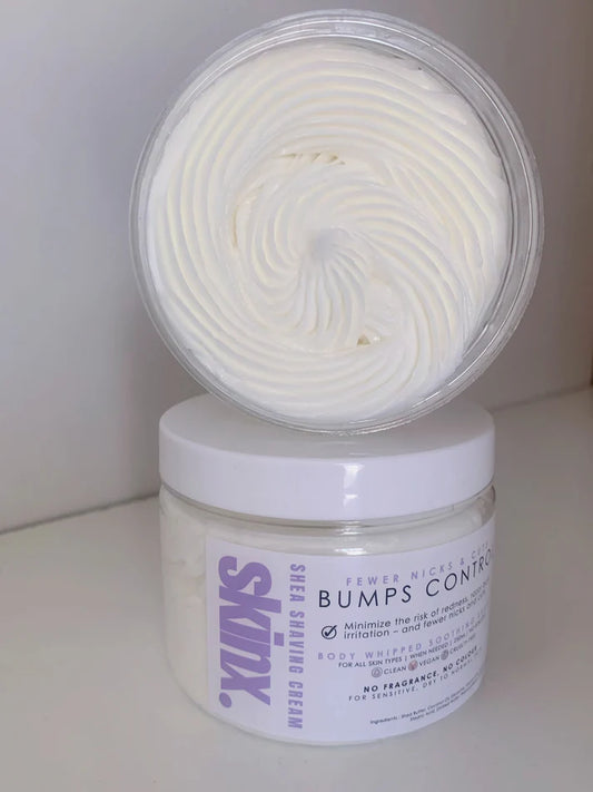 Bump control shaving cream