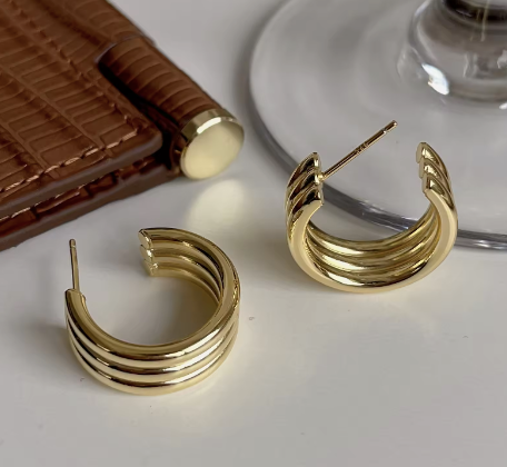 VIANRLA Sterling Gold Plated Earring | Upto 6 months Tarnish-Free