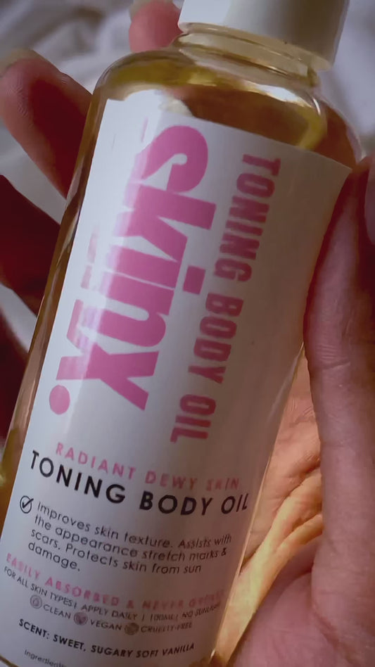 Toning body oil