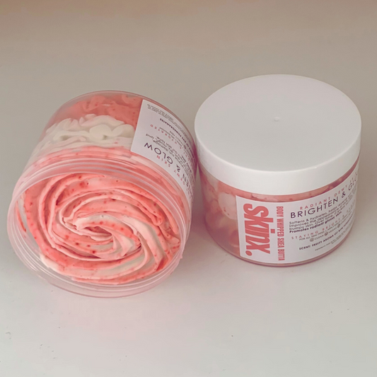 Brighten & Glow Whipped Butta | Scent -fruity aroma of ripe pomegranates