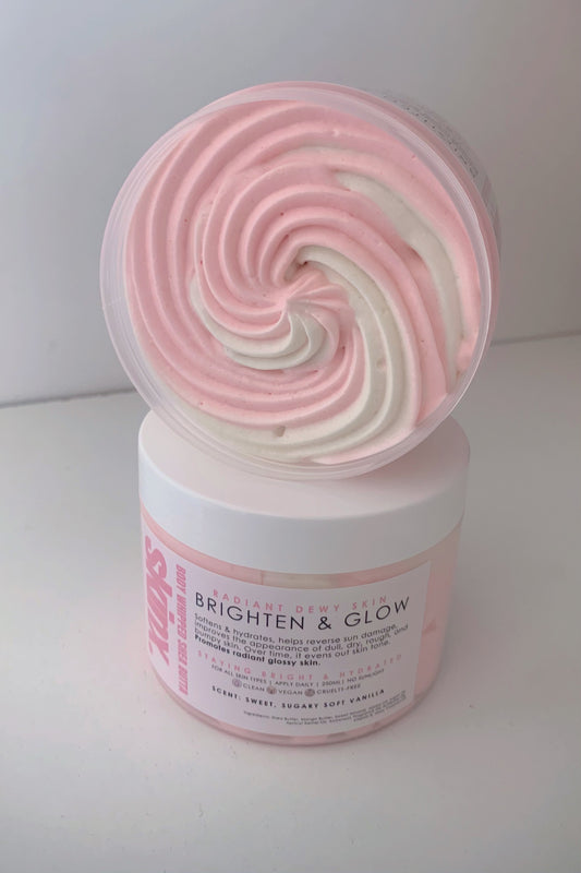 Brighten + Glow Body Whipped Butta | Scent: Sweet, Sugary Soft Vanilla