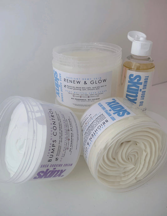 Go bare: Shave, brighten & glow bundle for sensitive skin