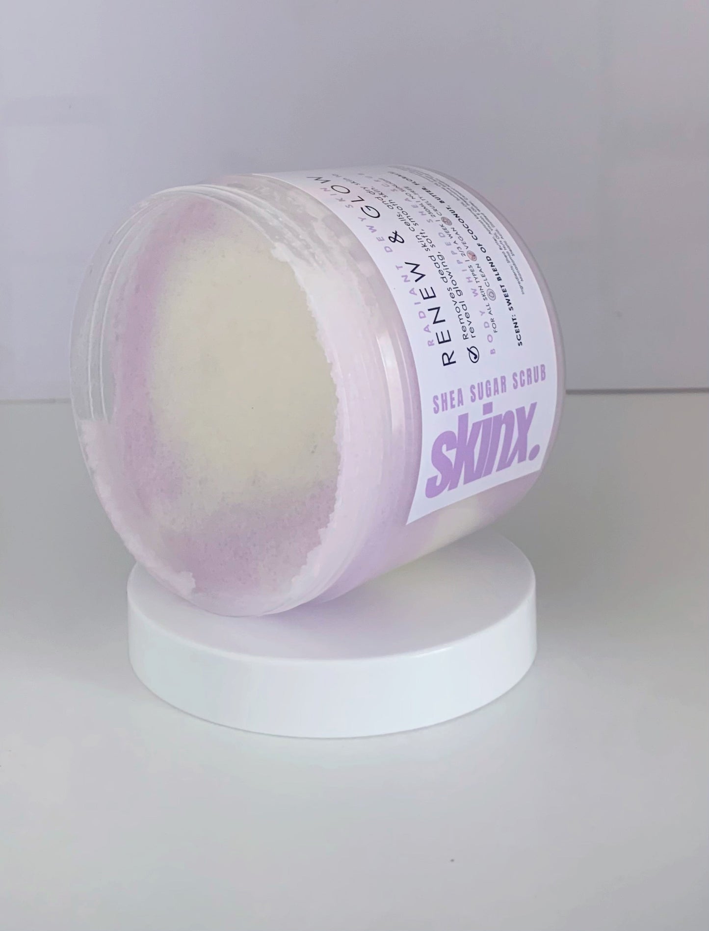 Renew + Glow Glycolic Body Scrub|  Scent- sweet blend of coconut, butter, florals!