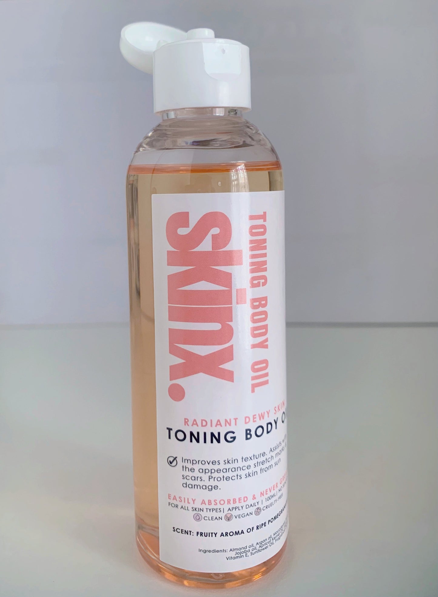 Toning Body Oil |  Scent -fruity aroma of ripe pomegranates